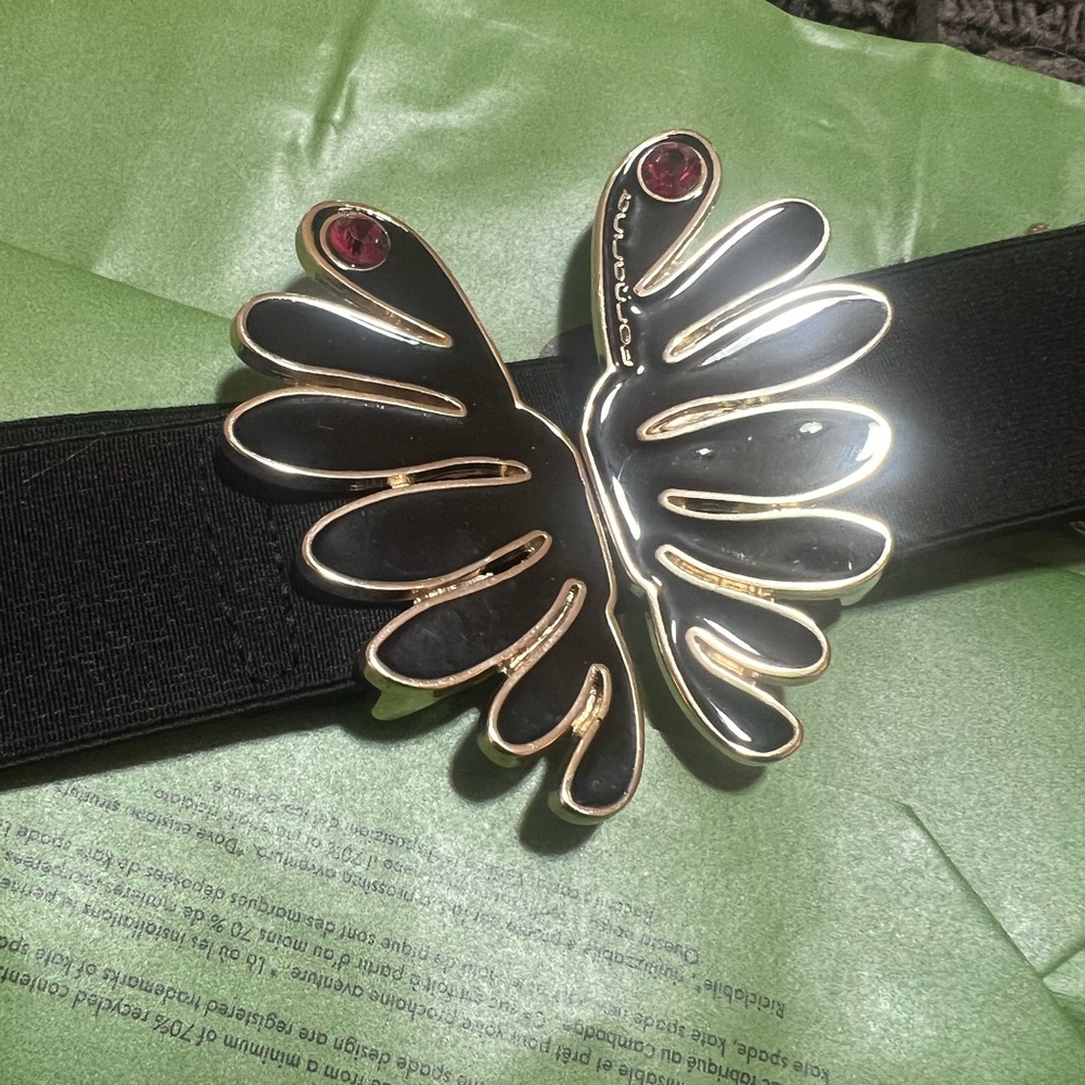 Fornarina black and gold belt adjustable